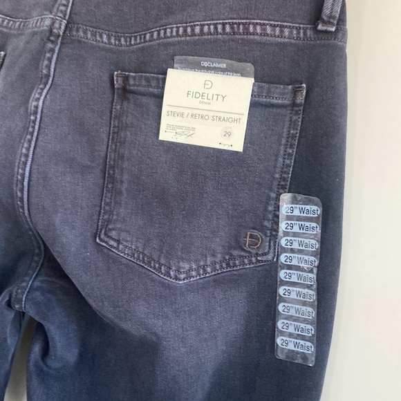 BNWT Fidelity Stevie Retro Straight Jeans - Picture 13 of 15